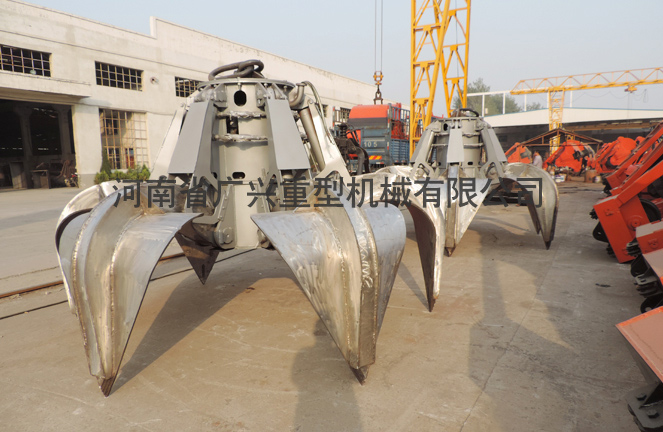 廢舊電瓶專用不銹鋼液壓抓斗 廢舊電瓶專用不銹鋼液壓抓斗